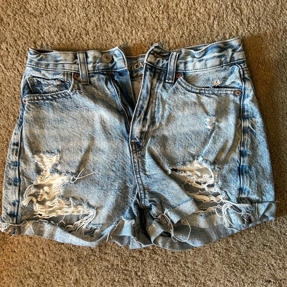 American Eagle- distressed denim Jean shorts